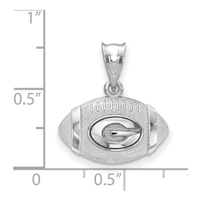 University of Georgia Sterling Silver Medium Letter G Pendant – view 2