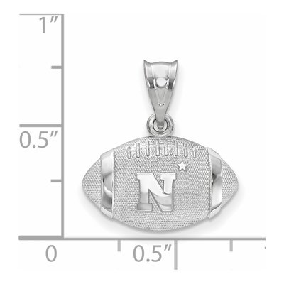 United States Naval Academy Sterling Silver Medium Football Pendant – view 2