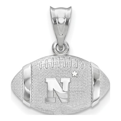 United States Naval Academy Sterling Silver Medium Football Pendant