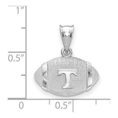 University of Tennessee Sterling Silver Medium Letter T Pendant – view 2