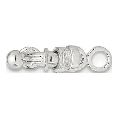 Sterling Silver 8mm Fancy Spring Ring Clasp – view 2