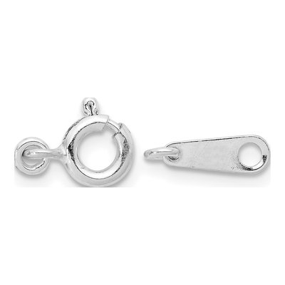 Sterling Silver 6mm Spring Ring Clasp Set