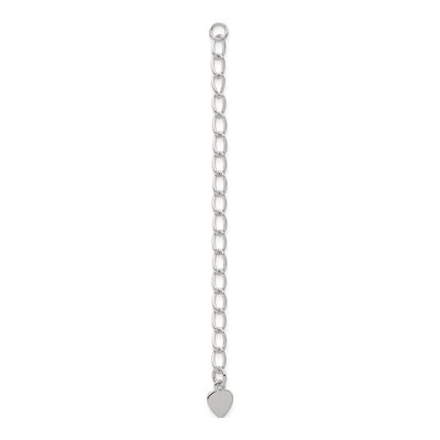 Sterling Silver 3" Heart Chain Extender
