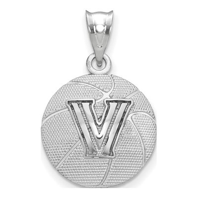 Villanova University Sterling Silver Large Wildcats Letter V Pendant