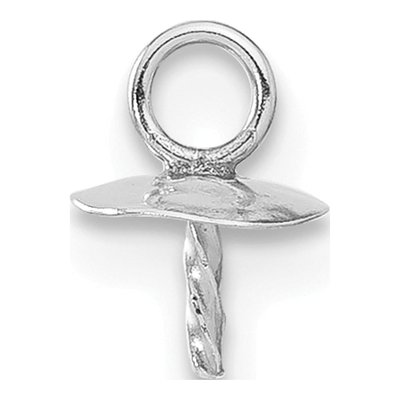 Sterling Silver 5mm Cup & Twist Peg Finding
