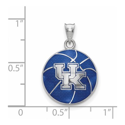 University of Kentucky Sterling Silver Small Basketball Pendant – view 2