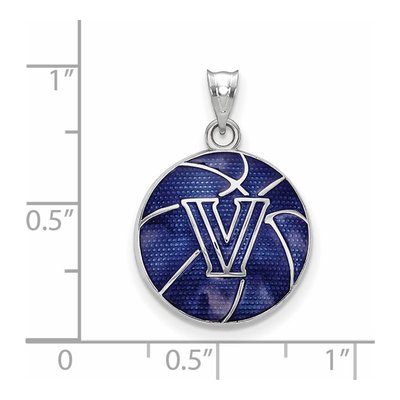 Villanova University Sterling Silver Large Basketball Letter V Pendant – view 2
