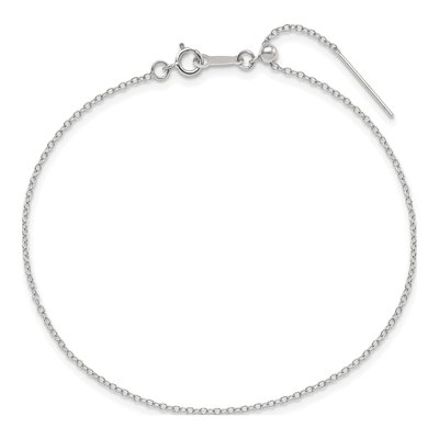 Sterling Silver Add-A-Bead Cable Chain Bracelet