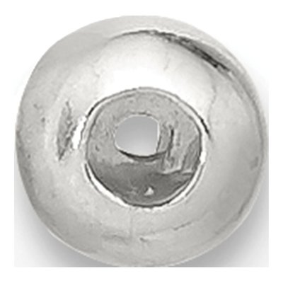 Sterling Silver 3mm Silicone Bead Finding, 12-Pk – view 2