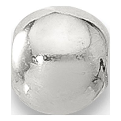 Sterling Silver 3mm Silicone Bead Finding, 12-Pk