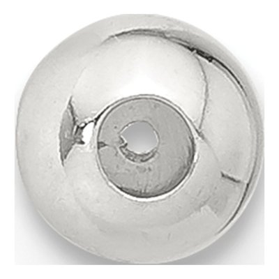 Sterling Silver 4mm Silicone ID Bead Finding – view 2