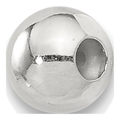 Sterling Silver 4mm Silicone ID Bead Finding – view 3
