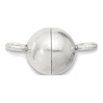 Sterling Silver 6mm Magnetic Round Clasp – view 2
