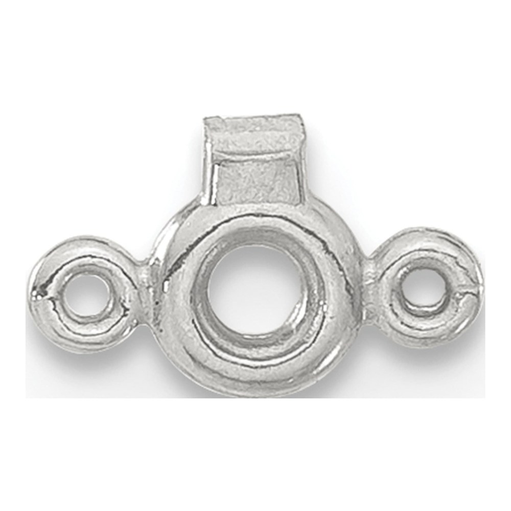 Sterling Silver Round Bezel Diamond Component Finding