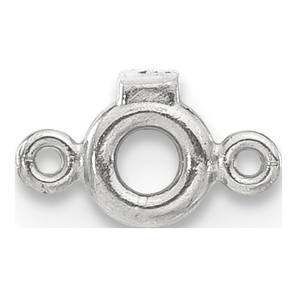 Sterling Silver Round Bezel Finding, .05ct Setting