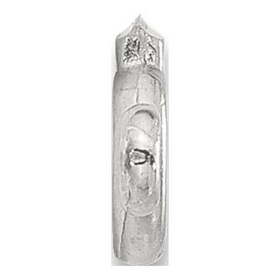 Sterling Silver Round Bezel Diamond Finding Component – view 2