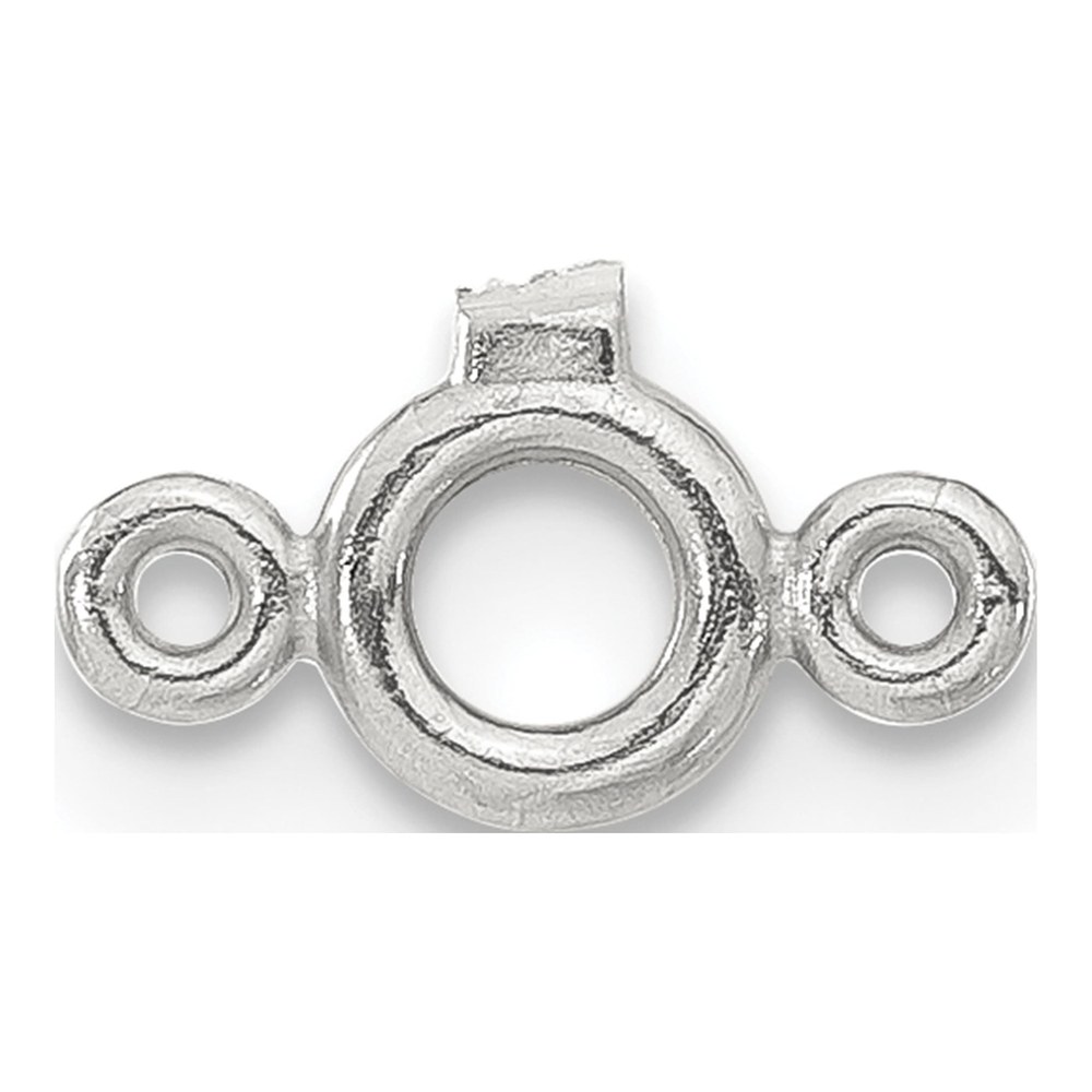 Sterling Silver Round Bezel Diamond Finding Component