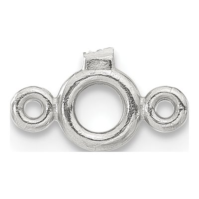 Sterling Silver Round Bezel Diamond Finding Component