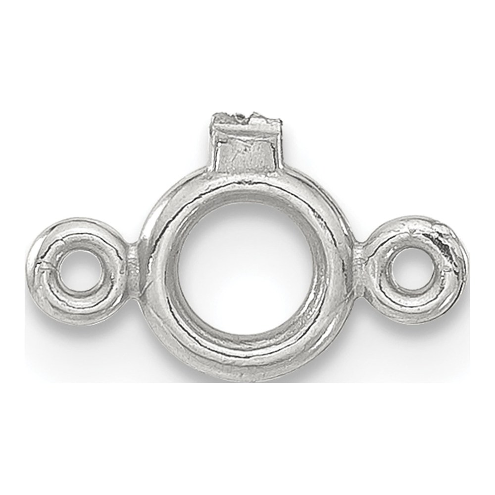Sterling Silver Round Bezel Finding, .15ct Setting