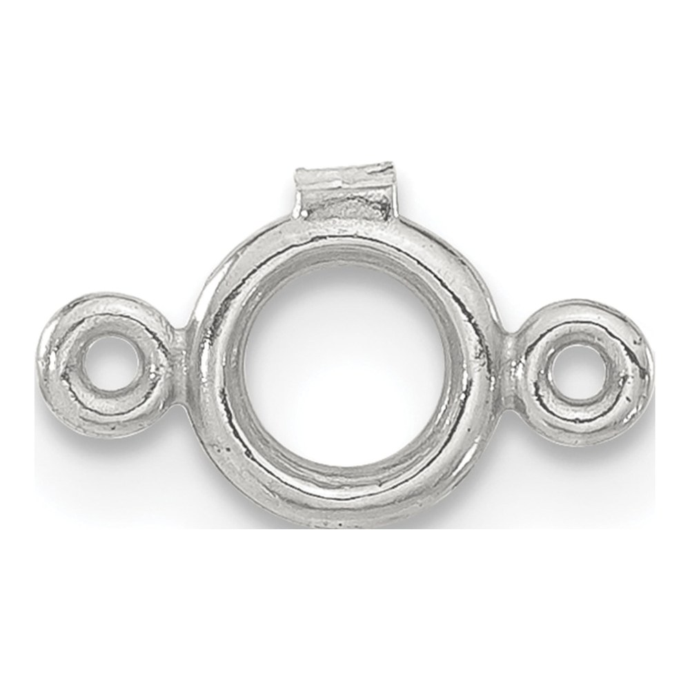 Sterling Silver Round Bezel Finding for 0.2ct Stone