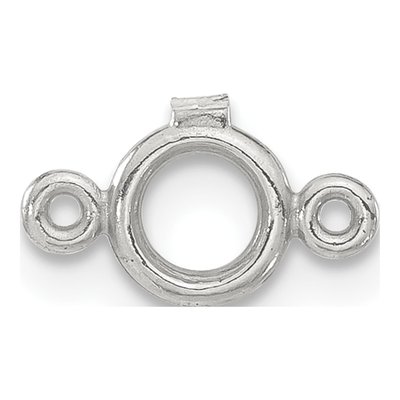 Sterling Silver Round Bezel Finding for 0.2ct Stone