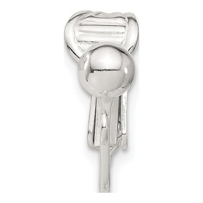Sterling Silver 5mm Ball Earring Clip Finding – view 2