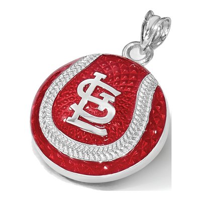 St. Louis Cardinals Sterling Silver Medium Enamel Pendant – view 3