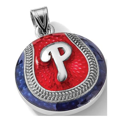 Philadelphia Phillies Sterling Silver Enamel Pendant – view 3