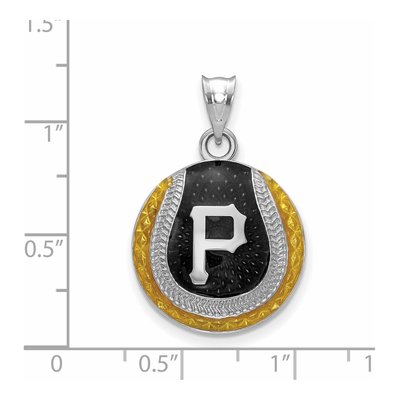 Pittsburgh Pirates Sterling Silver Enamel Pendant – view 2