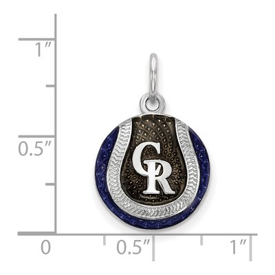 Colorado Rockies Sterling Silver Medium Enamel Charm – view 3