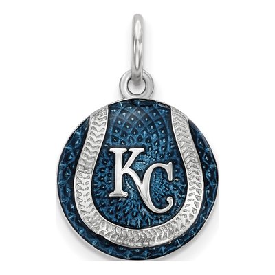 Kansas City Royals Sterling Silver Medium Enamel Charm