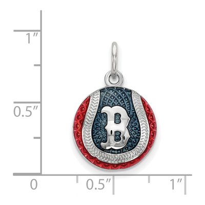 Boston Red Sox Sterling Silver Medium Enamel Charm – view 3
