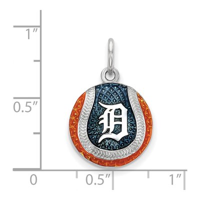 Detroit Tigers Sterling Silver Medium Enamel Charm – view 2