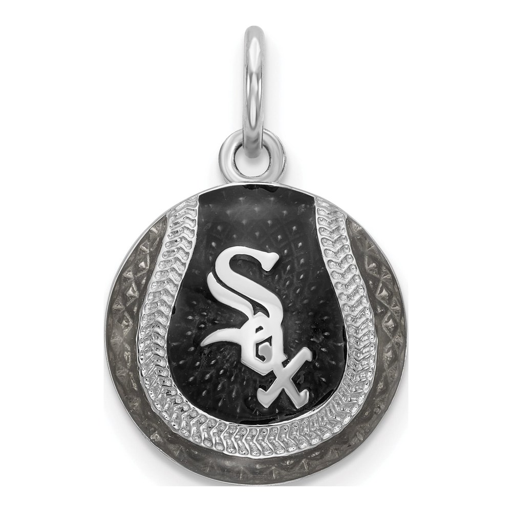 Chicago White Sox Sterling Silver Enamel Charm