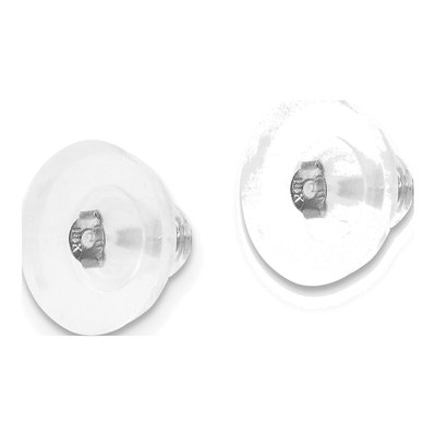 Sterling Silver Silicone Slider Disks – view 2