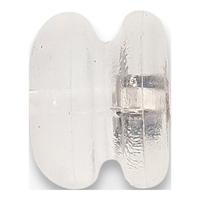 Sterling Silver Silicone Slider Earring Backs, Pair – view 2