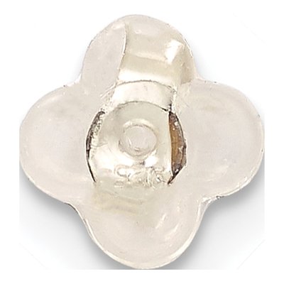 Sterling Silver Four Leaf Clover Earring Backs