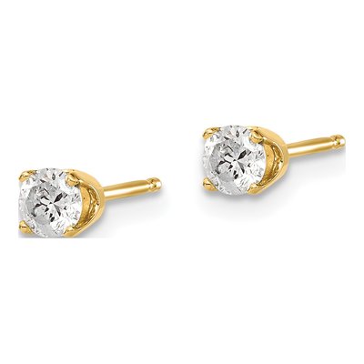 14K Yellow Gold 0.40 ct tw 3.8mm Round Diamond Stud Earrings – view 2