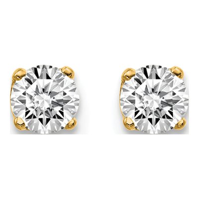 14K Yellow Gold 0.40 ct tw 3.8mm Round Diamond Stud Earrings – view 3