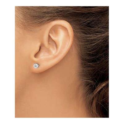 14K White Gold 0.70 ct tw 4.4mm Round Diamond Stud Earrings – view 3
