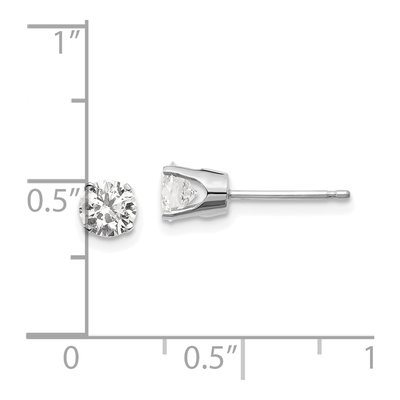 14K White Gold 0.85 ct tw 4.6mm Round Diamond Stud Earrings – view 3