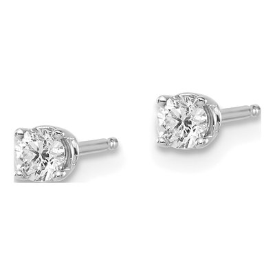 14K White Gold 1/5 ct tw 3mm Round Diamond Stud Earrings – view 2