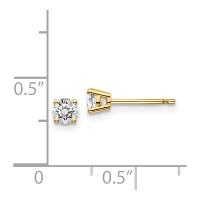 14K Yellow Gold 0.40 ct tw 3.8mm Round Diamond Stud Earrings – view 5