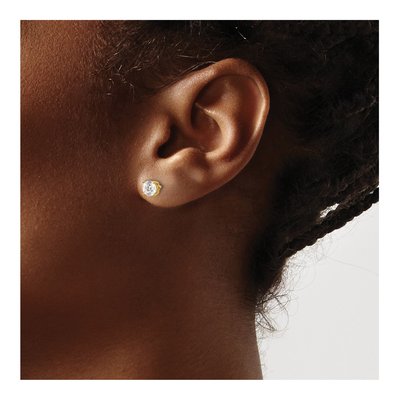 14K Yellow Gold 1.00 ct tw 5mm Round Diamond Stud Earrings – view 3