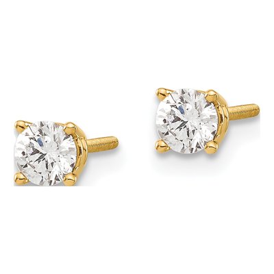 14K Yellow Gold 0.40 ct tw 3.8mm Round Diamond Stud Earrings – view 2