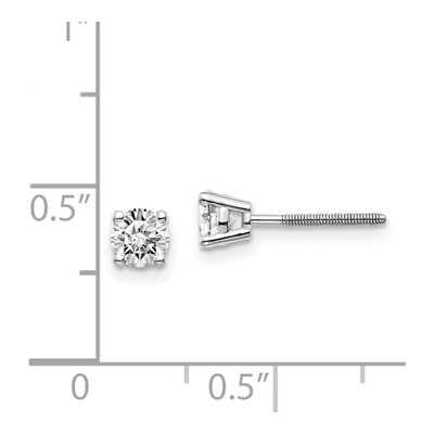 14K White Gold 0.60 ct tw 4.3mm Round Diamond Stud Earrings – view 4