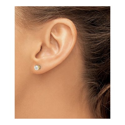 14K Yellow Gold 0.85 ct tw 4.6mm Round Diamond Stud Earrings – view 4