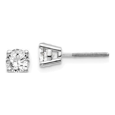 14K White Gold 0.818 ct Diamond Stud Earrings