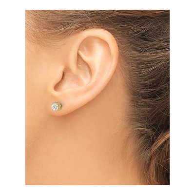14K Yellow Gold 0.95 ct tw 4.8mm Round Diamond Stud Earrings – view 3