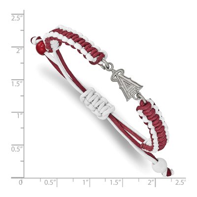 Los Angeles Angels Stainless Steel LA Adjustable Cord Bracelet – view 3
